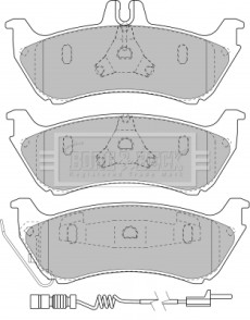 BBP1755 Sada brzdových destiček, kotoučová brzda BORG & BECK