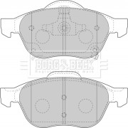 BBP1857 Sada brzdových destiček, kotoučová brzda BORG & BECK