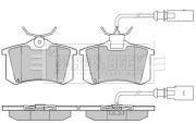 bbp2445 Sada brzdových destiček, kotoučová brzda BORG & BECK