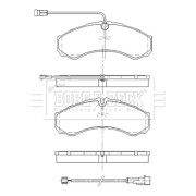 BBP2551 Sada brzdových destiček, kotoučová brzda BORG & BECK
