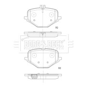 BBP2888 Sada brzdových destiček, kotoučová brzda BORG & BECK