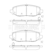 BBP2902 Sada brzdových destiček, kotoučová brzda BORG & BECK