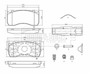 BBP33010 Sada brzdových destiček, kotoučová brzda BORG & BECK