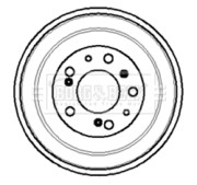 BBR7011 BORG & BECK brzdový bubon BBR7011 BORG & BECK