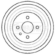 BBR7041 Brzdový buben BORG & BECK