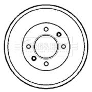 BBR7088 Brzdový buben BORG & BECK