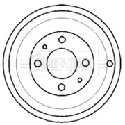 BBR7109 Brzdový buben BORG & BECK