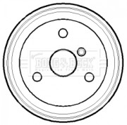 BBR7118 Brzdový buben BORG & BECK