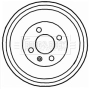 BBR7121 BORG & BECK brzdový bubon BBR7121 BORG & BECK