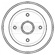 BBR7124 Brzdový buben BORG & BECK