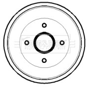 BBR7125 Brzdový buben BORG & BECK