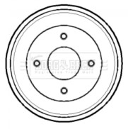 BBR7129 Brzdový buben BORG & BECK