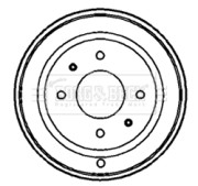 BBR7131 Brzdový buben BORG & BECK