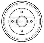 BBR7138 Brzdový buben BORG & BECK