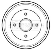 BBR7141 Brzdový buben BORG & BECK