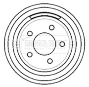 BBR7142 Brzdový buben BORG & BECK