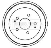 BBR7151 Brzdový buben BORG & BECK