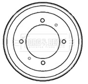 BBR7153 BORG & BECK brzdový bubon BBR7153 BORG & BECK