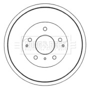 BBR7162 Brzdový buben BORG & BECK