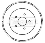 BBR7186 Brzdový buben BORG & BECK