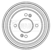 BBR7206 Brzdový buben BORG & BECK