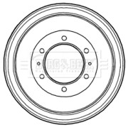 BBR7210 Brzdový buben BORG & BECK