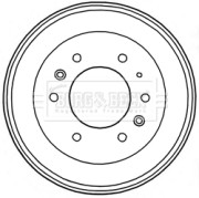 BBR7230 BORG & BECK brzdový bubon BBR7230 BORG & BECK