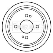 BBR7241 BORG & BECK brzdový bubon BBR7241 BORG & BECK