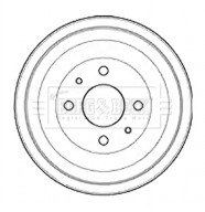 BBR7253 BORG & BECK brzdový bubon BBR7253 BORG & BECK