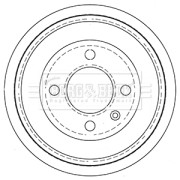BBR7256 Brzdový buben BORG & BECK