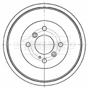 BBR7267 BORG & BECK brzdový bubon BBR7267 BORG & BECK