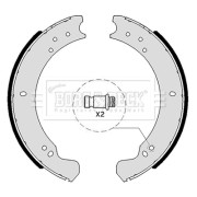 BBS6049 Sada brzdových čelistí BORG & BECK