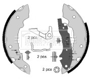 BBS6060 Sada brzdových čelistí BORG & BECK