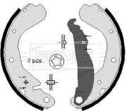 BBS6101 Sada brzdových čelistí BORG & BECK