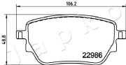 510533 Sada brzdových destiček, kotoučová brzda JAPKO