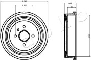 560404 Brzdový buben JAPKO