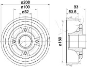 560709 Brzdový buben JAPKO