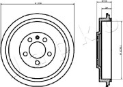 560906 Brzdový buben JAPKO