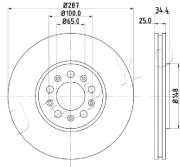 600901 Brzdový kotouč JAPKO