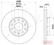 600910C Brzdový kotouč JAPKO