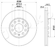 600910 JAPKO brzdový kotúč 600910 JAPKO