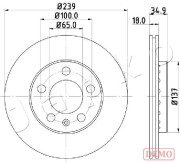 600945C Brzdový kotouč JAPKO