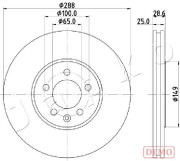 600950C Brzdový kotouč JAPKO