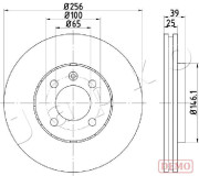 600951C Brzdový kotouč JAPKO