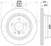 610120 Brzdový kotouč JAPKO