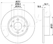 610206 Brzdový kotouč JAPKO