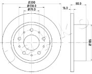 610217 JAPKO brzdový kotúč 610217 JAPKO