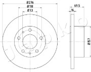 610223 Brzdový kotouč JAPKO