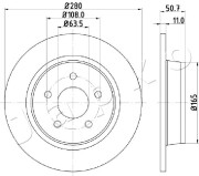 610302 JAPKO brzdový kotúč 610302 JAPKO