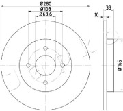 610304 Brzdový kotouč JAPKO